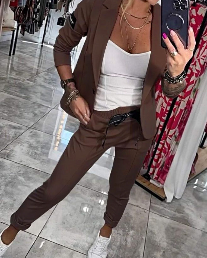 MALOU - SET OF TOP, JACKET, AND PANTS