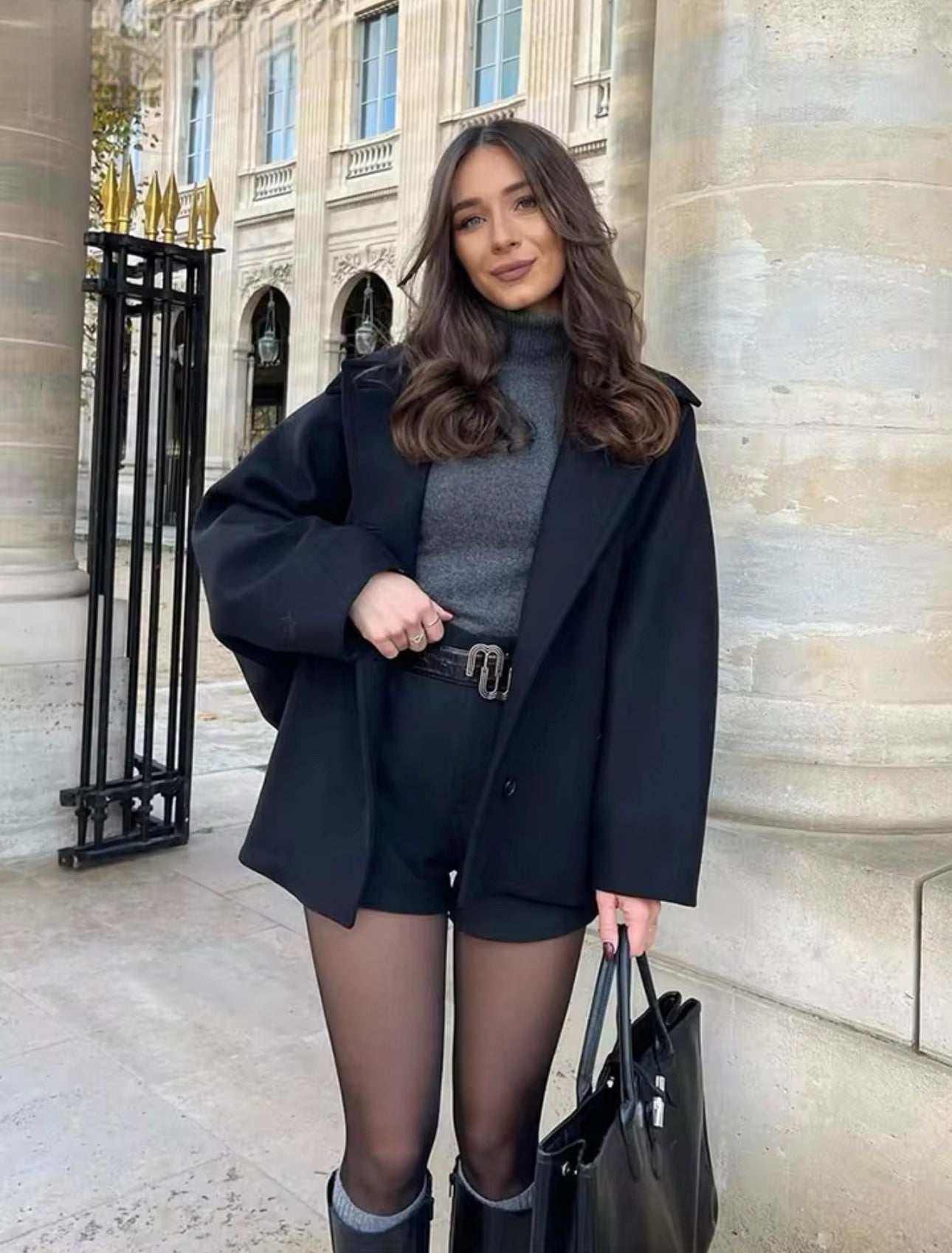 Elvy Paris™ | Oversized Wool Coat